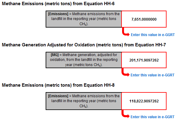HH-6, HH-7, HH-8 Calculation Spreadsheet Result to use in e-GGRT